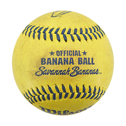 Savannah Bananas Game Used Banana Ball from 8/10/2024 Game at Cleveland Progressive Field - Final Out Ball (Fan Catch)