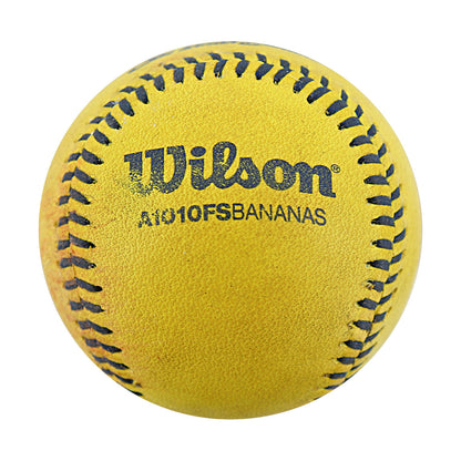 Savannah Bananas Game Used Banana Ball from 8/10/2024 Game at Cleveland Progressive Field - First Trick Play Out Ball