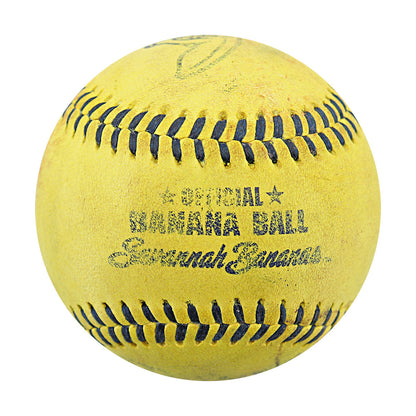 Savannah Bananas Game Used Banana Ball from 8/10/2024 Game at Cleveland Progressive Field - Ball from Gillespie's Worlds Fastest 46 Second Inning