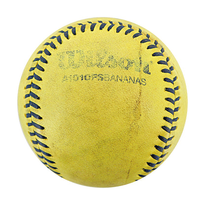 Savannah Bananas Game Used Banana Ball from 8/10/2024 Game at Cleveland Progressive Field - Ball from Gillespie's Worlds Fastest 46 Second Inning