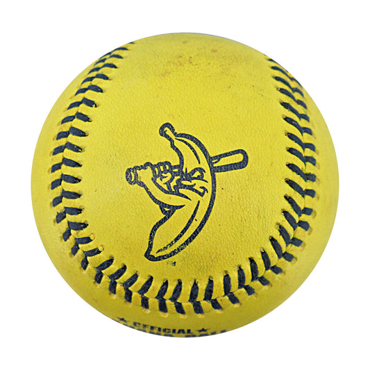 Savannah Bananas 2024 Game Used Baseball from Philadelphia Citizens Bank Park - 9/21/24 - 1st Pitch Bananas, 1st Hit and HR Animals