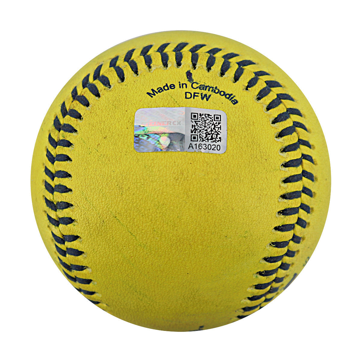Savannah Bananas 2024 Game Used Baseball from Philadelphia Citizens Bank Park - 9/21/24 - 1st Pitch Bananas, 1st Hit and HR Animals