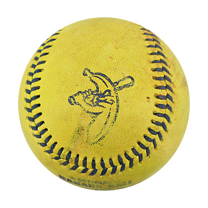 Savannah Bananas 2024 Game Used Baseball from Philadelphia Citizens Bank Park - 9/21/24 - 1st Strikeout Bananas Pitcher (Niznik)