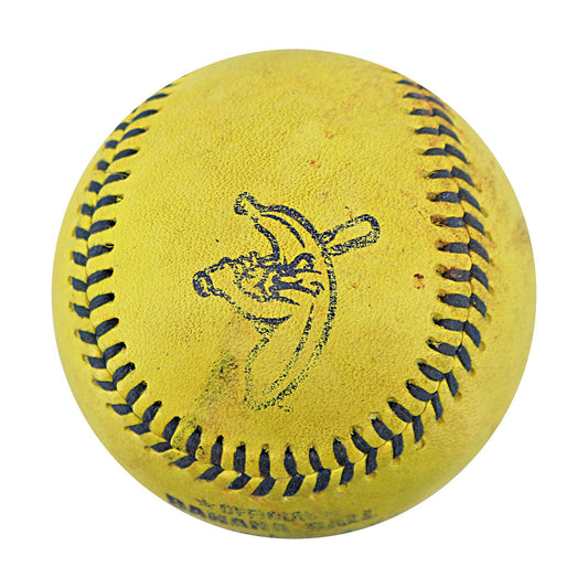 Savannah Bananas 2024 Game Used Baseball from Philadelphia Citizens Bank Park - 9/21/24 - 1st Strikeout Bananas Pitcher (Niznik)