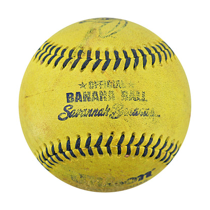 Savannah Bananas 2024 Game Used Baseball from Philadelphia Citizens Bank Park - 9/21/24 - 1st Strikeout Bananas Pitcher (Niznik)