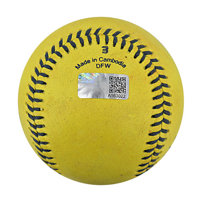 Savannah Bananas 2024 Game Used Baseball from Philadelphia Citizens Bank Park - 9/21/24 - 1st Trick Play Bananas Fielder (Cox)