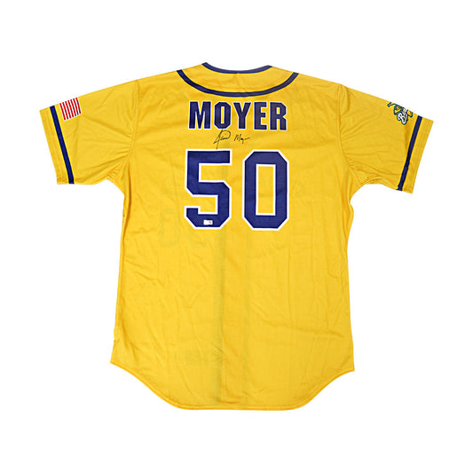 Jamie Moyer Autographed Savannah Bananas 2024 Game Worn Jersey from Philadelphia Citizens Bank Park - 9/21/24