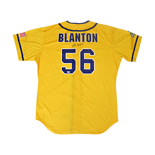 Joe Blanton Autographed Savannah Bananas 2024 Game Worn Jersey from Philadelphia Citizens Bank Park - 9/21/24