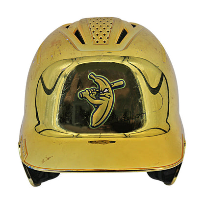 Ryan Howard Autographed Savannah Bananas 2024 Game Used Golden Batter Helmet from Philadelphia Citizens Bank Park - 9/21/24