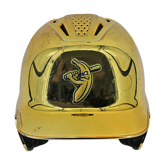 Ryan Howard Autographed Savannah Bananas 2024 Game Used Golden Batter Helmet from Philadelphia Citizens Bank Park - 9/21/24