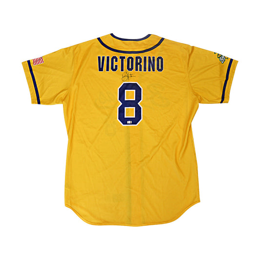 Shane Victorino Autographed Savannah Bananas 2024 Game Worn Jersey from Philadelphia Citizens Bank Park - 9/21/24
