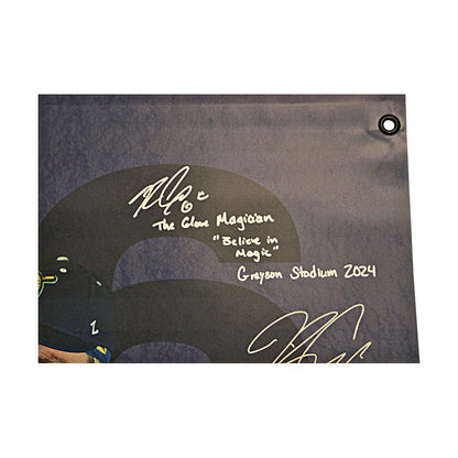 Ryan Cox Autographed Inscribed Savannah Bananas 2024 Grayson Stadium 24"x35" Vinyl Banner