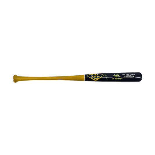 Robert Anthony Cruz Savannah Bananas Autographed Inscribed 'Go Bananas' LS RA13 Game Model 2025 Bat