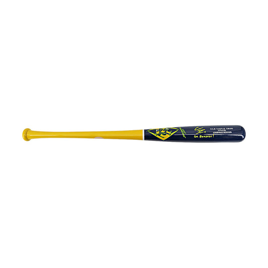 Robert Anthony Cruz Savannah Bananas Autographed Inscribed 'Go Bananas' LS CB35 Game Model 2025 Bat