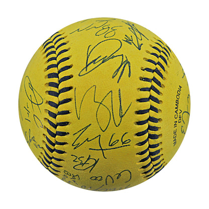 Savannah Bananas 2025 Team Autographed Wilson Banana Ball