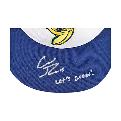 Robert Anthony Cruz Savannah Bananas Autographed Inscribed 'Lets Grow' Zephyr XL Hat