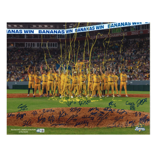Savannah Bananas 2025 Team Autographed 16x20 Photograph