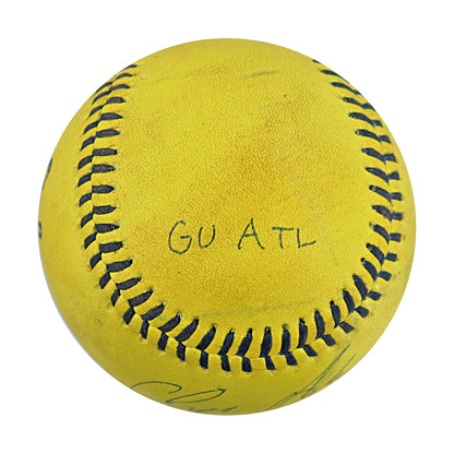 Chase Achuff Party Animals Autographed and Inscribed Game Used Banana Ball from 3/29/25 at Atlanta - Top 2 Foul Ball