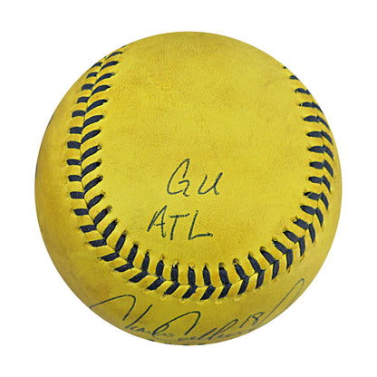 Charlie Culberson Atlanta Braves Autographed and Inscribed Game Used Banana Ball from 3/29/25 at Atlanta - Bottom 7 Fly Out