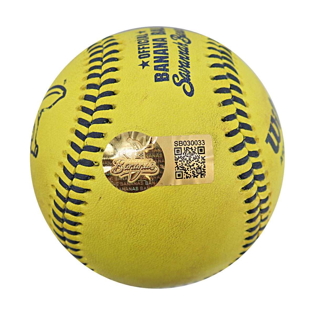 Vincent "The Dancing Umpire" Chapman Savannah Bananas Game Used Banana Ball from 3/30/25 at Atlanta