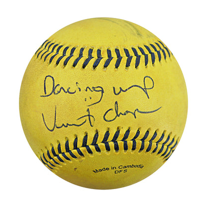 Vincent "The Dancing Umpire" Chapman Savannah Bananas Game Used Banana Ball from 3/30/25 at Atlanta