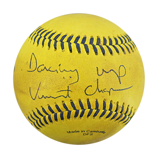 Vincent "The Dancing Umpire" Chapman Savannah Bananas Game Used Banana Ball from 3/30/25 at Atlanta