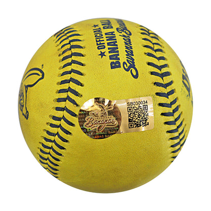 Vincent "The Dancing Umpire" Chapman Savannah Bananas Game Used Banana Ball from 3/30/25 at Atlanta
