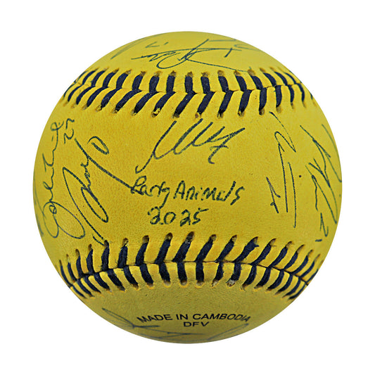 Party Animals 2025 Team Autographed Wilson Banana Ball
