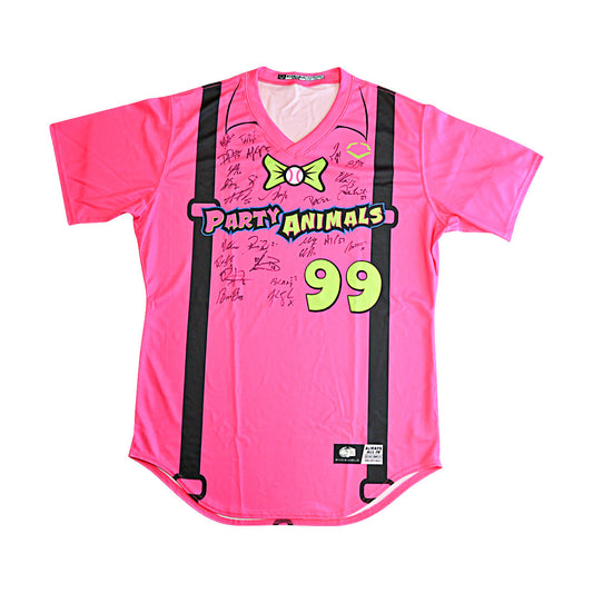 Party Animals 2025 Team Autographed Game Model Animals Evoshield Jersey