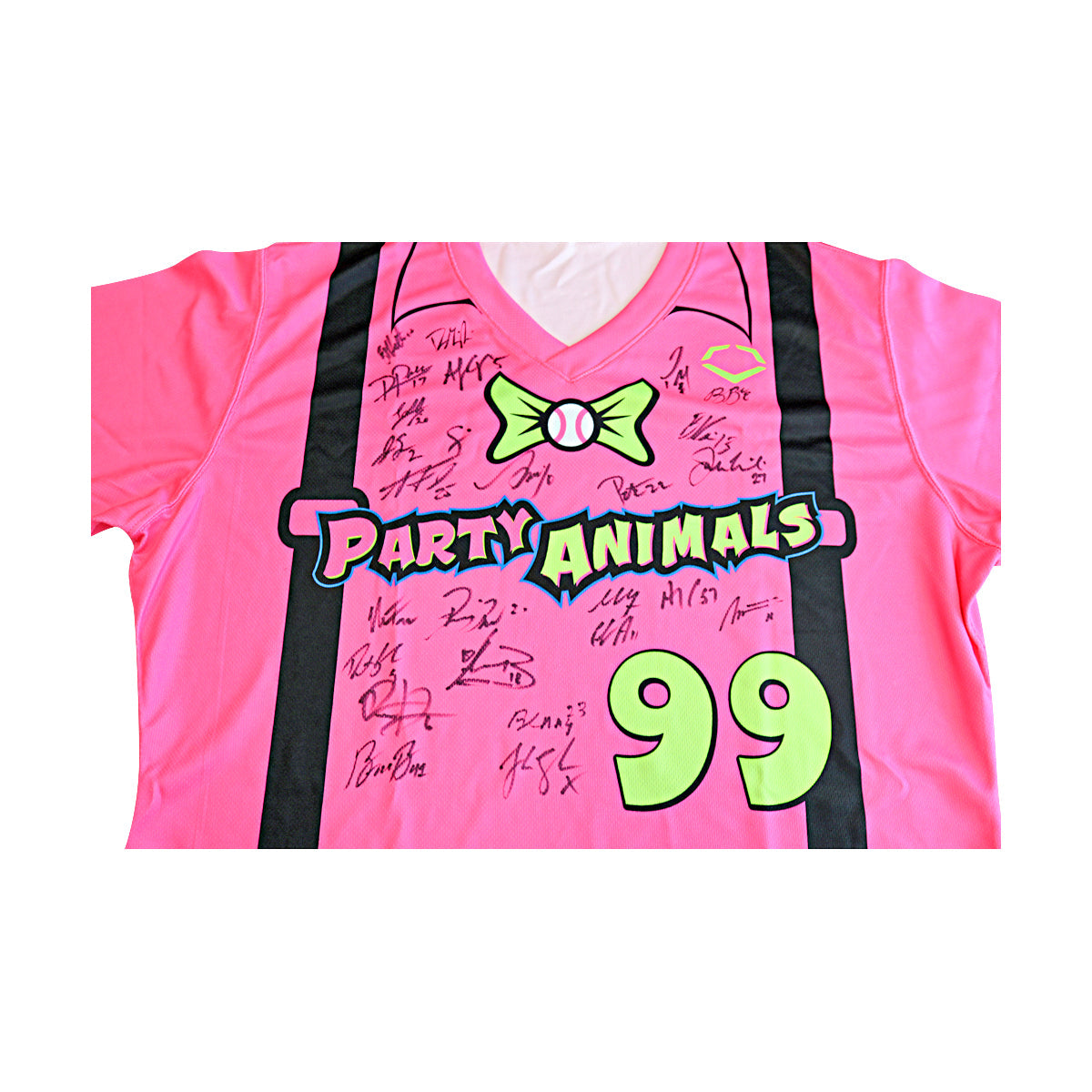 Party Animals 2025 Team Autographed Game Model Animals Evoshield Jersey