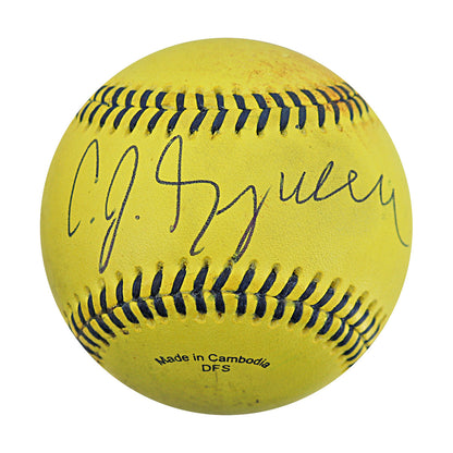 C.J. Spiller Savannah Bananas Autographed Game Used Banana Ball from 4/26/25 at Clemson