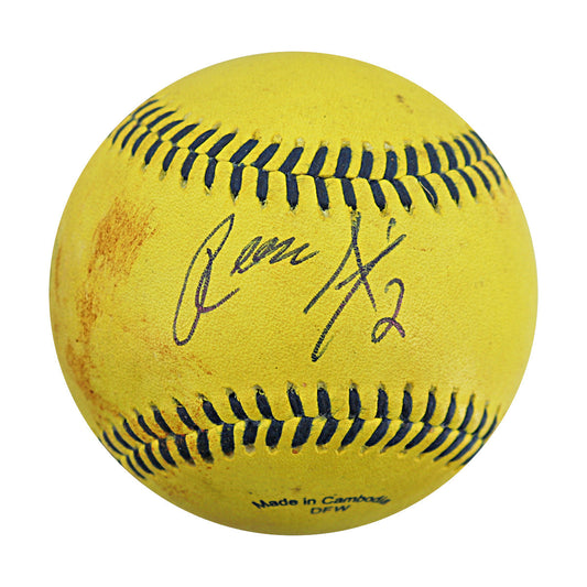 Reese Alexiades Savannah Bananas Autographed Game Used Banana Ball from 4/26/25 at Clemson - Trick Play Top 2nd Inning