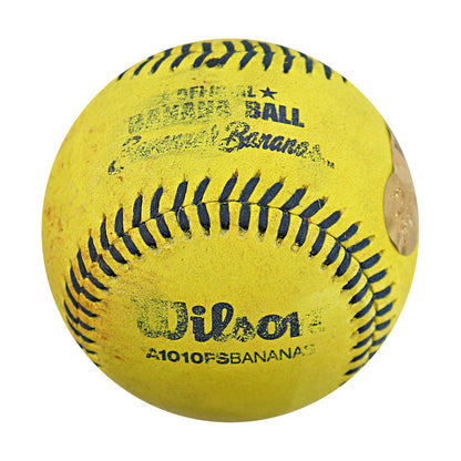 Reese Alexiades Savannah Bananas Autographed Game Used Banana Ball from 4/26/25 at Clemson - Trick Play Top 2nd Inning