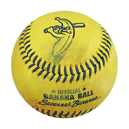 Correlle Prime Savannah Bananas Autographed Game Used Banana Ball from 4/26/25 at Clemson - 5th Inning Pitched Ball