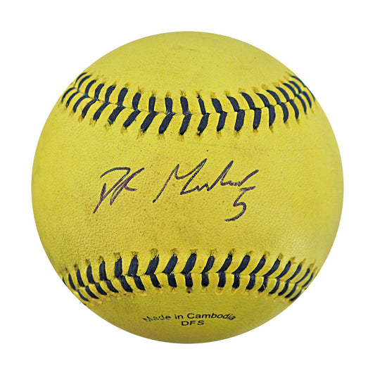 DR Meadows Savannah Bananas Autographed Game Used Banana Ball from 4/26/25 at Clemson - 6th Inning Back Flip Catch Ball