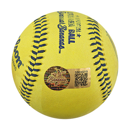 DR Meadows Savannah Bananas Autographed Game Used Banana Ball from 4/26/25 at Clemson - 6th Inning Back Flip Catch Ball