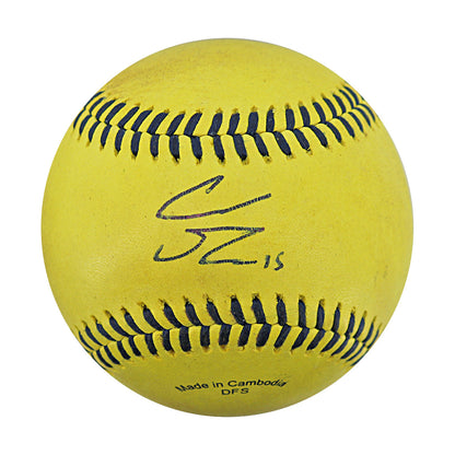 Robert Anthony "Coach RAC"  Savannah Bananas Autographed Game Used Banana Ball from 4/26/25 at Clemson - 7th Inning Back Flip Catch Ball