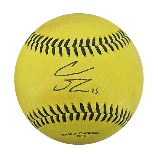 Robert Anthony "Coach RAC"  Savannah Bananas Autographed Game Used Banana Ball from 4/26/25 at Clemson - 7th Inning Back Flip Catch Ball