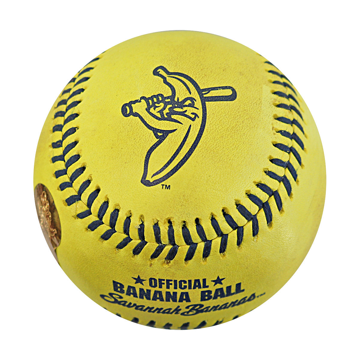 Robert Anthony "Coach RAC"  Savannah Bananas Autographed Game Used Banana Ball from 4/26/25 at Clemson - 7th Inning Back Flip Catch Ball