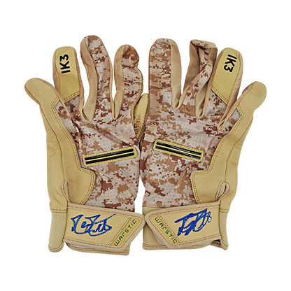 Mike Moustakas Signed Game Used Batting Gloves 5.23.25 Kauffman Stadium  