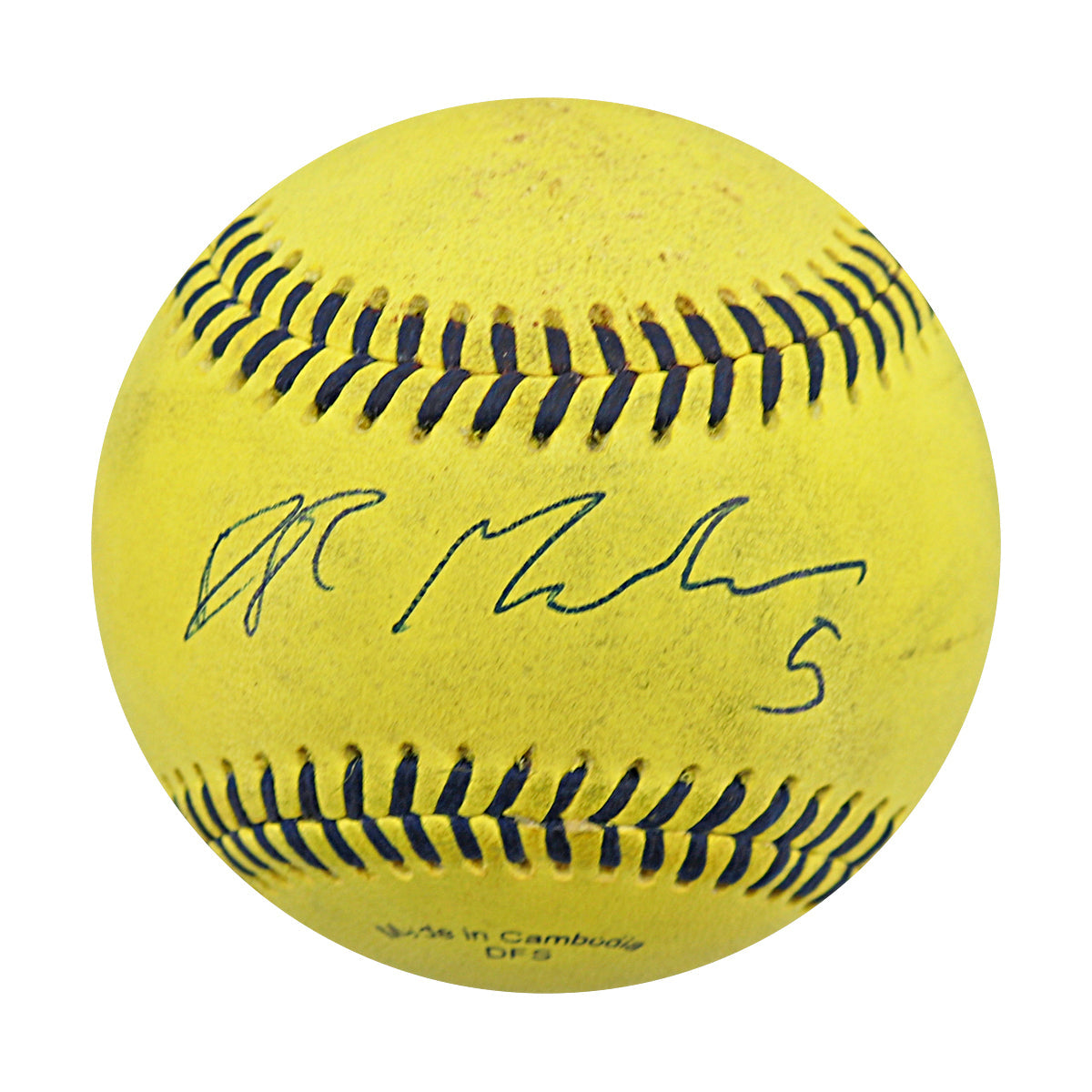 DR Meadows Autographed Game Used Banana Ball w/Case 7.5.25 Fenway Park