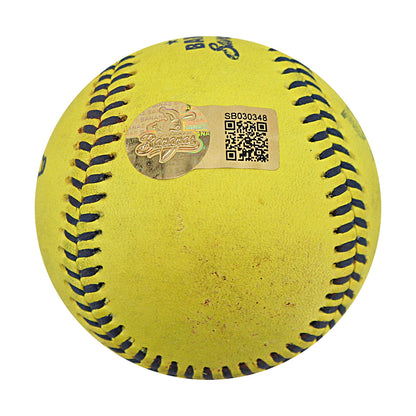 DR Meadows Autographed Game Used Banana Ball w/Case 7.5.25 Fenway Park