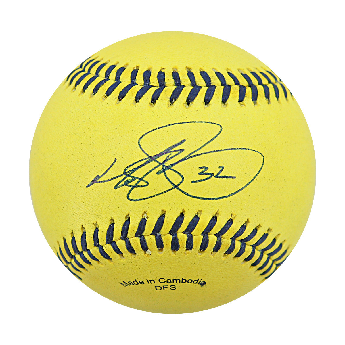 Matt Barnes Autographed Game Used Banana Ball w/Case 7.5.25 Fenway Park