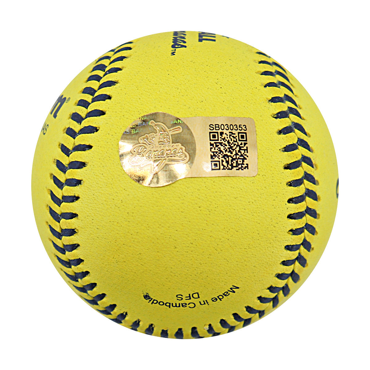 Matt Barnes Autographed Game Used Banana Ball w/Case 7.5.25 Fenway Park