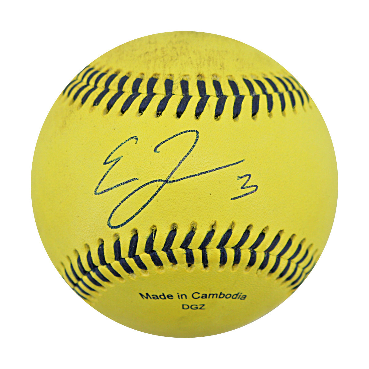 Eric Jones Autographed Game Used Banana Ball w/Case 7.5.25 Fenway Park