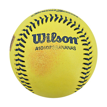 Eric Jones Autographed Game Used Banana Ball w/Case 7.5.25 Fenway Park