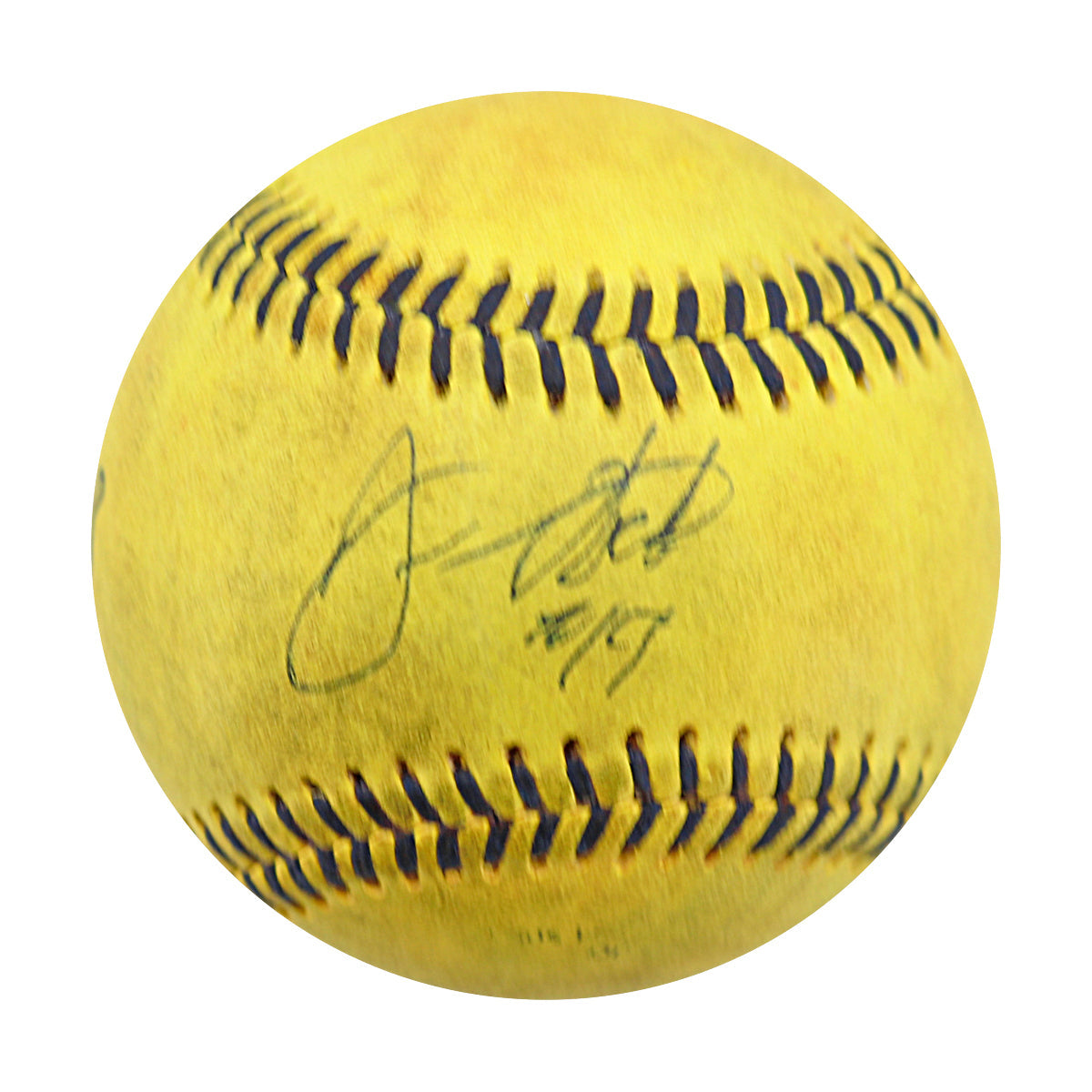 Dan Oberst Autographed Game Used Banana Ball w/Case 7.6.25 Fenway Park