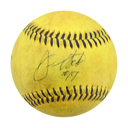 Dan Oberst Autographed Game Used Banana Ball w/Case 7.6.25 Fenway Park