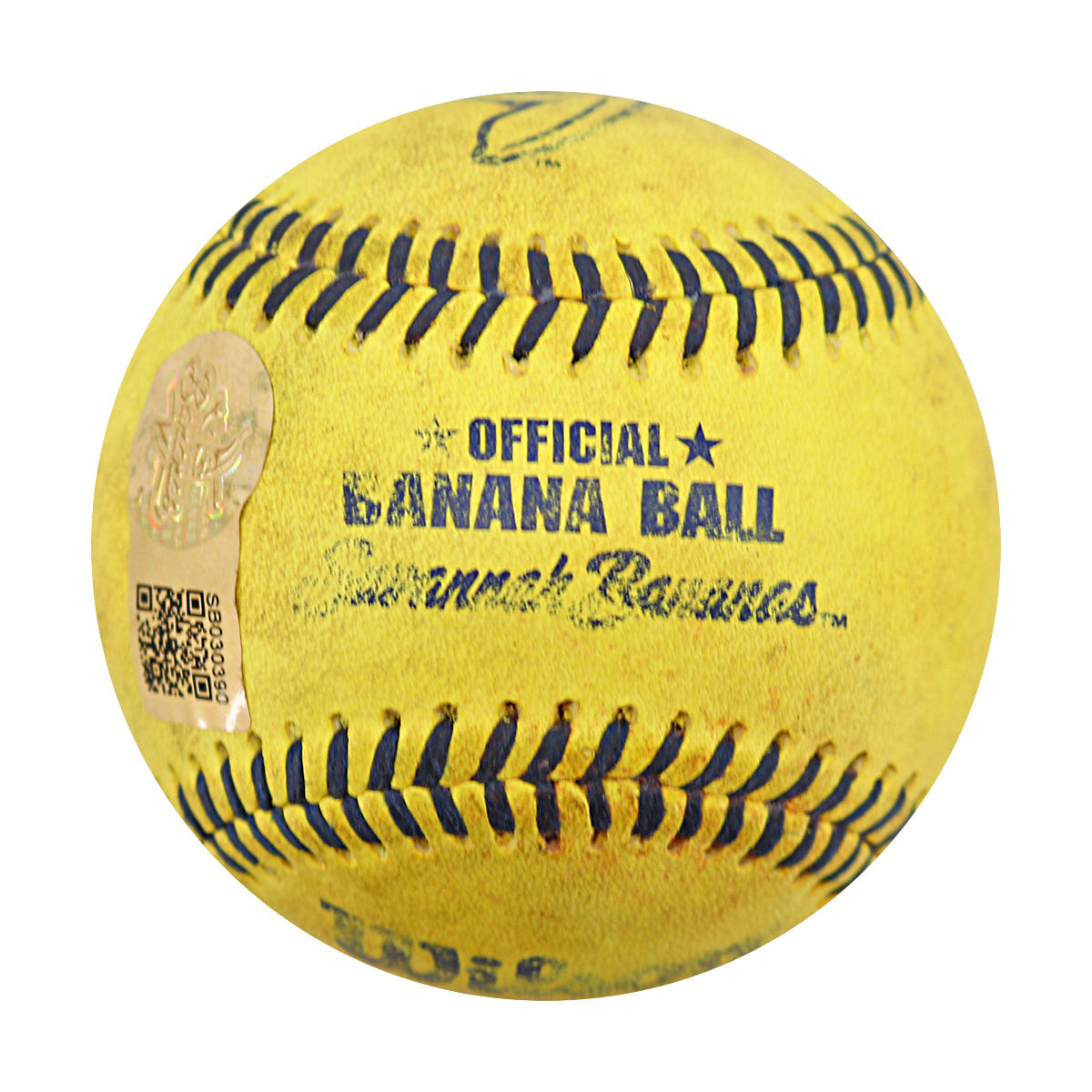 Dan Oberst Autographed Game Used Banana Ball w/Case 7.6.25 Fenway Park