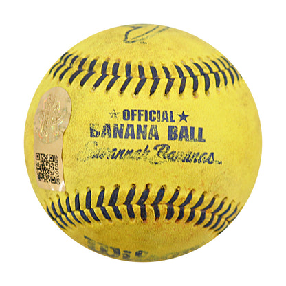 Dan Oberst Autographed Game Used Banana Ball w/Case 7.6.25 Fenway Park